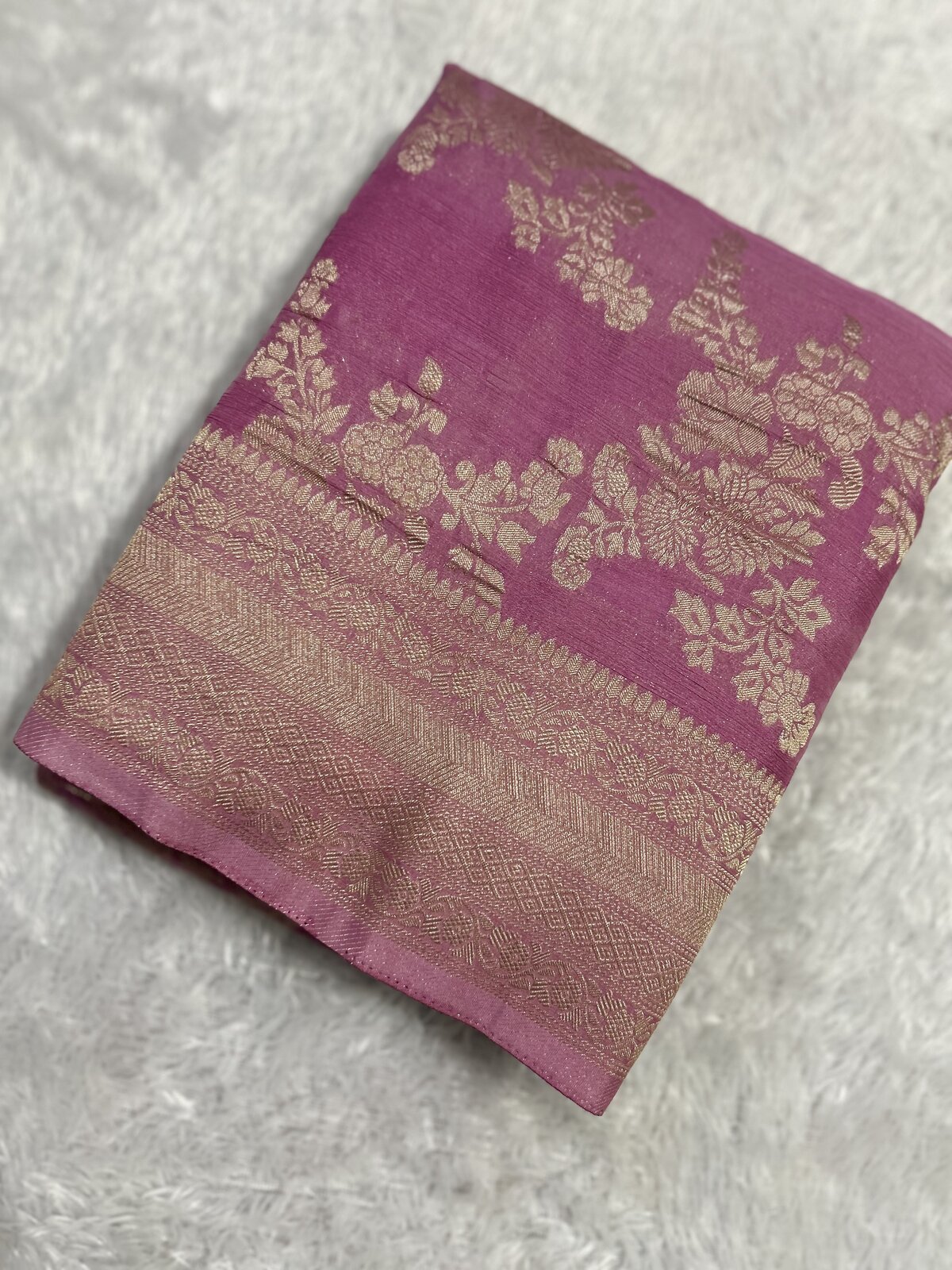 Kirtana Weave — Purple Banarasi Georgette Saree — photo 2