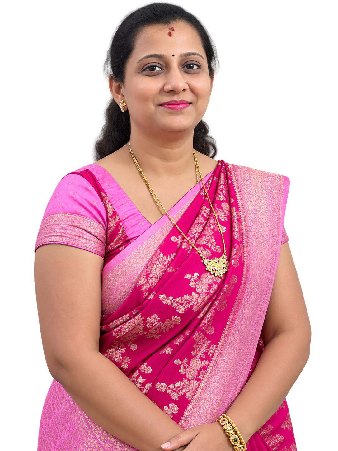 Namma Udupu — model draped in a premium silk saree